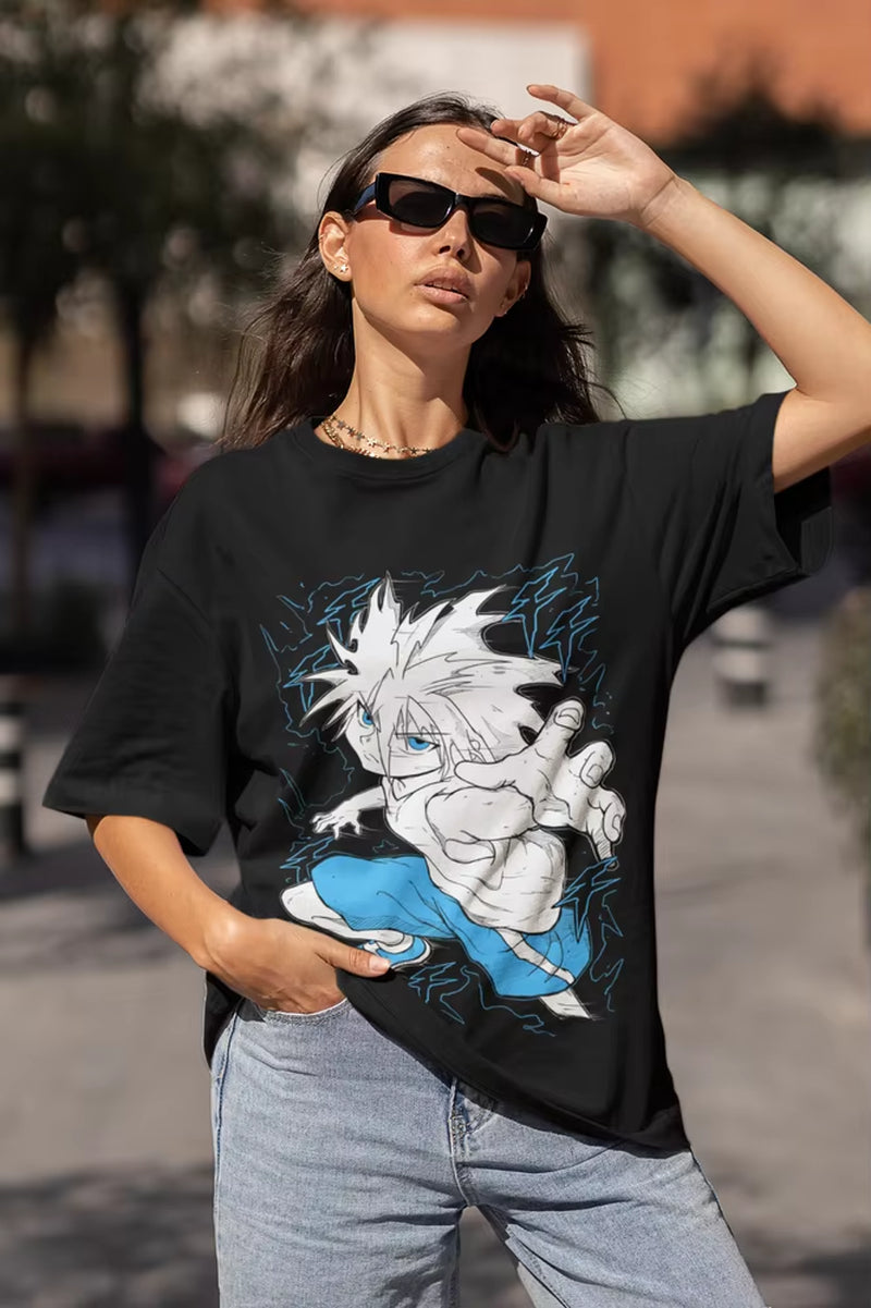 Killua T-Shirt Gon Hunter X Hunter Tshirt HXH Anime Hisoka Meruem Hisoka Shirt